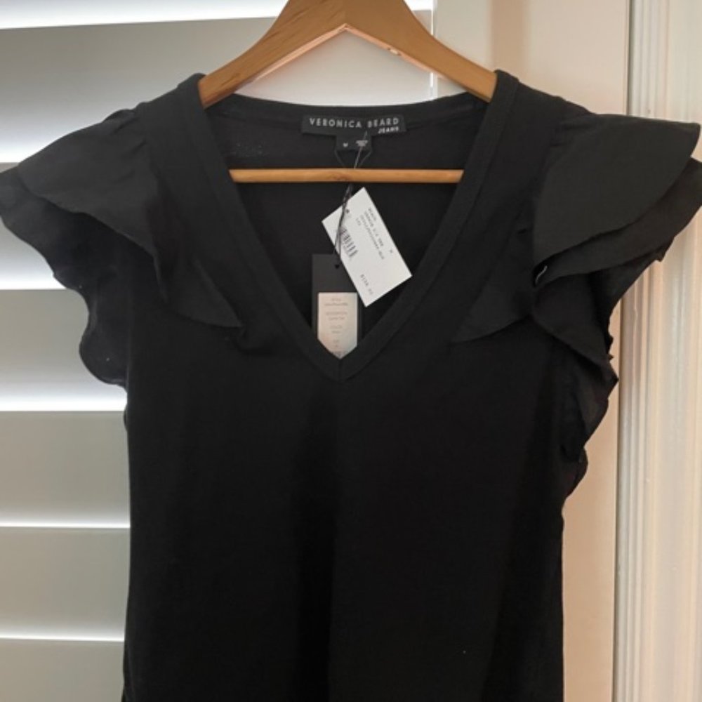 Veronica Beard Ruffle Sleeve top